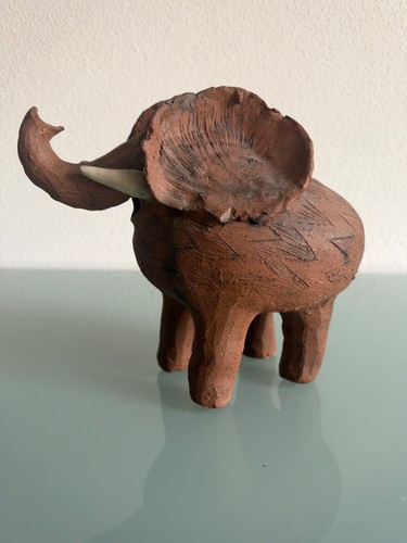 Vintage ton elefant figur - ton,
