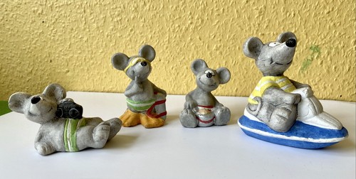 Tonfiguren set mäuse - tonfiguren,