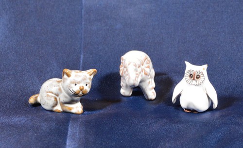 Tonfiguren glasiert katze - glasiert,,