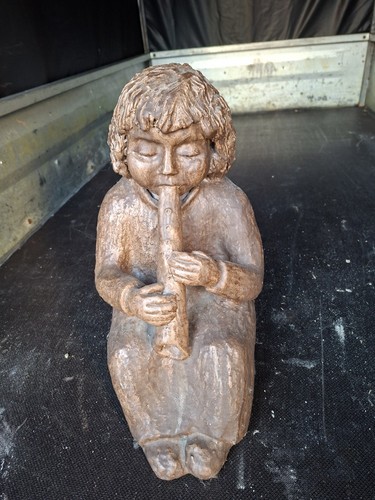 Tonfigur bronze engel - tonfigur,