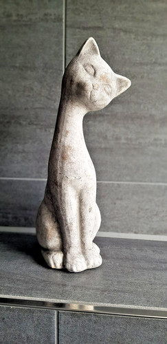 Graue katzenfigur deko - graue,