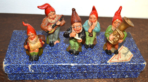 Antikes heissner zwergen set - heissner, zwergen-set