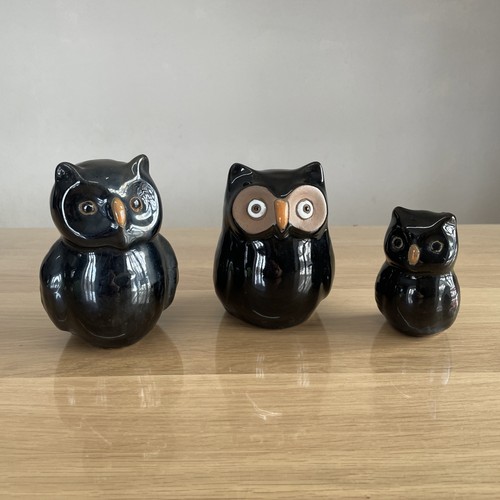 Ton eulen deko figuren - x,