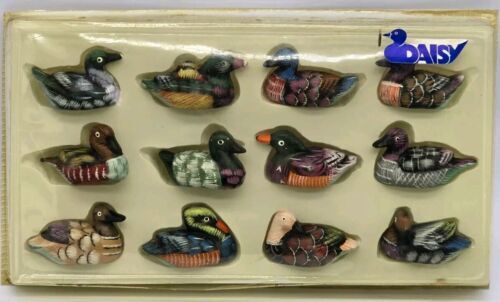 12x mini enten entenfiguren - enten,