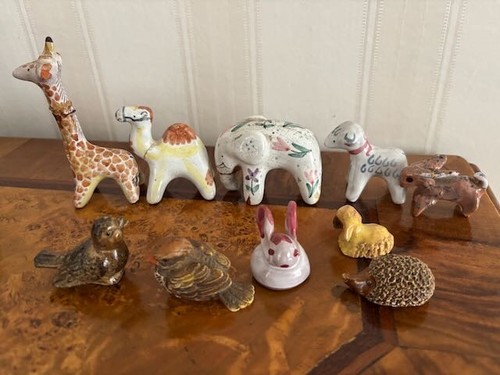 Bemalte tierfiguren aus - 10,