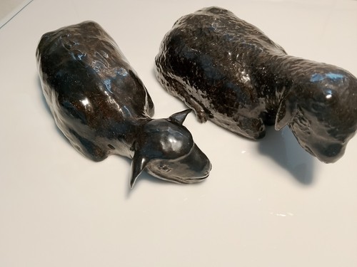 Tonfiguren schwarze schafe - tonfiguren,