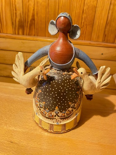 Dekorative tonfigur frau - dekorative,