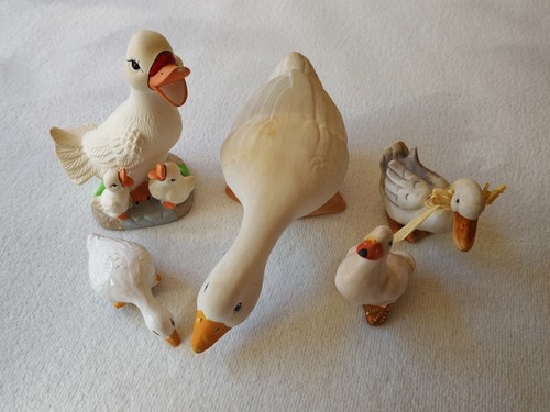 Gänse deko figuren ton bzw - gänse,