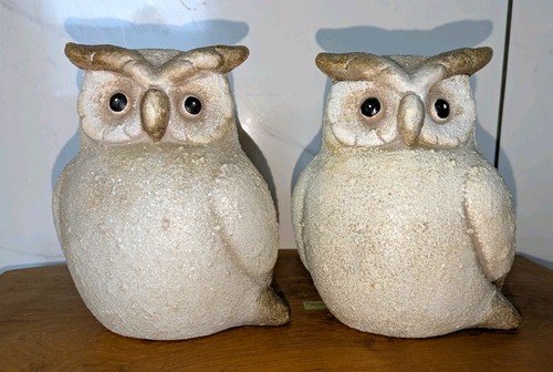 Eulen uhu 2er set tonfiguren - eulen,