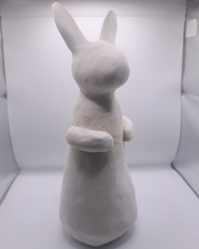 Dekofiguren hase weiß matt - dekofiguren,
